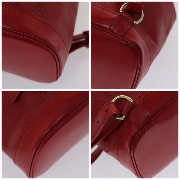 LOUIS VUITTON Epi Montsouris MM Backpack Monaco 700th Red LV Auth 47479 - Picture 14 of 16